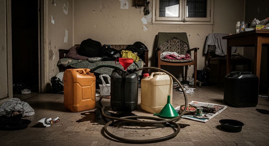 Descontaminación de depósito de combustible en Aranjuez