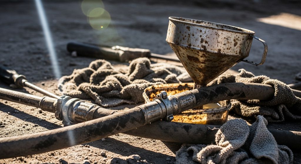 Descontaminación de depósito de combustible en Navalcarnero
