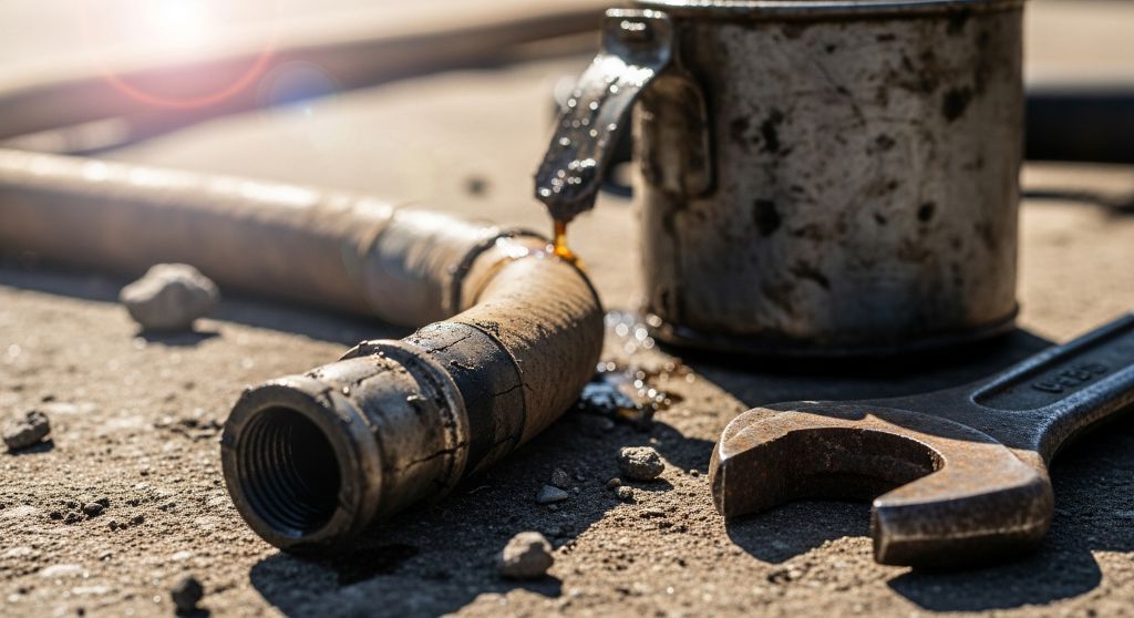 Limpieza de depósito tras error de combustible en Orcasur